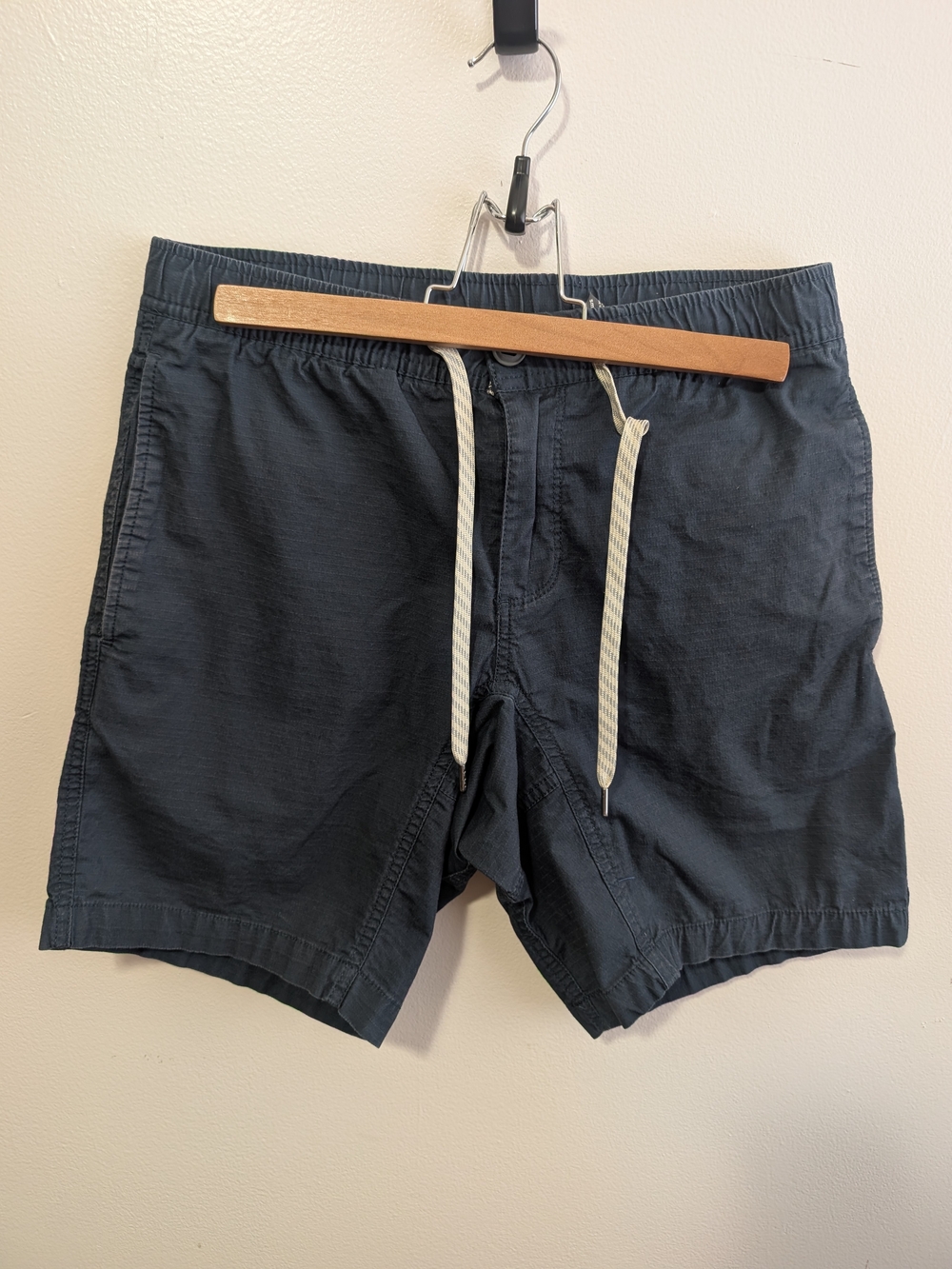 Vuori Navy Drawstring Shorts